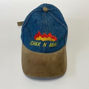 Port Authority Custom Baseball Cap "Chek N Mak" Denim dad hat